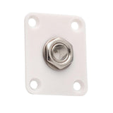 Max Square Electric Guitar Output Jack Socket Plate for LP Replacement White