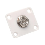 Max Square Electric Guitar Output Jack Socket Plate for LP Replacement White