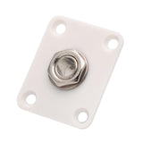 Max Square Electric Guitar Output Jack Socket Plate for LP Replacement White