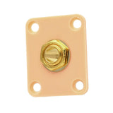 Max Square Electric Guitar Output Jack Socket Plate for LP Replacement Yellow