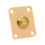 Max Square Electric Guitar Output Jack Socket Plate for LP Replacement Yellow