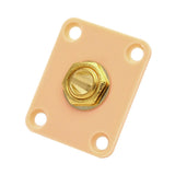 Max Square Electric Guitar Output Jack Socket Plate for LP Replacement Yellow