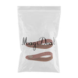 Max 2 Pieces Acoustic Guitar Headstock Straps Button Hook Brown