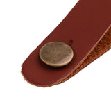 Max 2 Pieces Acoustic Guitar Headstock Straps Button Hook Brown