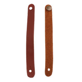 Max 2 Pieces Acoustic Guitar Headstock Straps Button Hook Brown