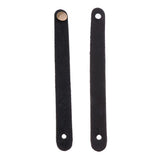 Max 2 Pieces Acoustic Guitar Headstock Straps Button Hook Black