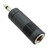 Max 6.35mm to 3.5mm Audio Jack Adapter Converter for Guitar Cable Single Track