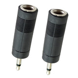 Max 6.35mm to 3.5mm Audio Jack Adapter Converter for Guitar Cable Single Track