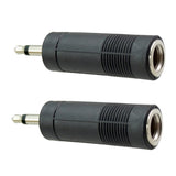 Max 6.35mm to 3.5mm Audio Jack Adapter Converter for Guitar Cable Single Track