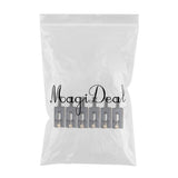 Max 6 Pieces Roller String Saddle Bridge for Electric Guitar Black
