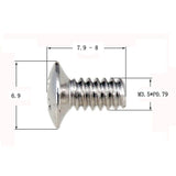 Max 10PCS 5 Way 3 Way Guitar Switch Fixed Screws Nuts Guitar Replacement Silver