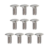 Max 10Pcs Switches Screws Tuners Gear Machine Heads Mounting Screws Parts Silver