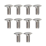 Max 10Pcs Switches Screws Tuners Gear Machine Heads Mounting Screws Parts Silver