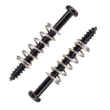 Max Electric Bass Guitar Humbucker Pickups Adjust Height Screws Springs  Black