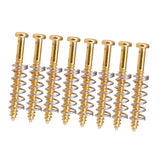 Max Electric Bass Guitar Humbucker Pickups Adjust Height Screws Springs  Gold