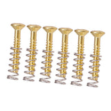 Max 6 Pieces Electric Guitar Single Coil Humbucker Pickup Screws&Springs 3x20mm