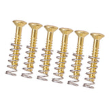 Max 6 Pieces Electric Guitar Single Coil Humbucker Pickup Screws&Springs 3x20mm