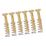 Max 6 Pieces Electric Guitar Single Coil Humbucker Pickup Screws&Springs 3x20mm