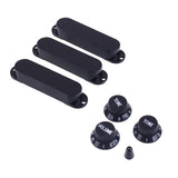 Max Single Coil Pickup Cover Crontrol Knob Tip for Electric Guitar Black