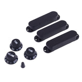 Max Single Coil Pickup Cover Crontrol Knob Tip for Electric Guitar Black