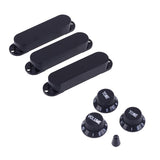 Max Single Coil Pickup Cover Crontrol Knob Tip for Electric Guitar Black