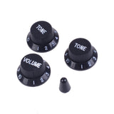 Max Single Coil Pickup Cover Crontrol Knob Tip for Electric Guitar Black