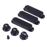 Max Single Coil Pickup Cover Crontrol Knob Tip for Electric Guitar Black