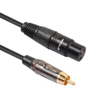 Max RCA Male to XLR Female Audio Cable Microphone Adapter Wire 180cm