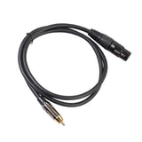 Max RCA Male to XLR Female Audio Cable Microphone Adapter Wire 180cm