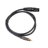 Max RCA Male to XLR Female Audio Cable Microphone Adapter Wire 180cm