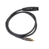 Max RCA Male to XLR Female Audio Cable Microphone Adapter Wire 180cm