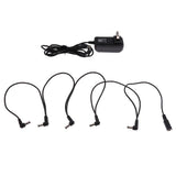 Maxbell Guitar Effects Power Supply Adapter Charger with 5 Way Cable US Plug