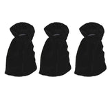 Max Pack of 3 Pleuche Grand Piano Pedal Protective Cover Cloth Black