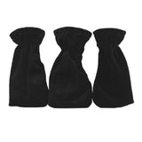 Max Pack of 3 Pleuche Grand Piano Pedal Protective Cover Cloth Black