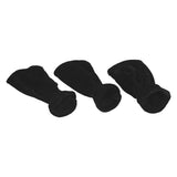 Max Pack of 3 Pleuche Grand Piano Pedal Protective Cover Cloth Black