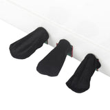 Max Pack of 3 Pleuche Grand Piano Pedal Protective Cover Cloth Black