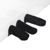 Max Pack of 3 Pleuche Grand Piano Pedal Protective Cover Cloth Black