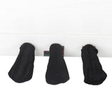 Max Pack of 3 Pleuche Grand Piano Pedal Protective Cover Cloth Black