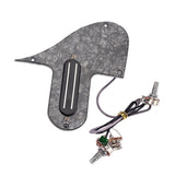 Max Wired Pickup Mandolin Guitar Pickguard A500k B500k Pots Black Pearl