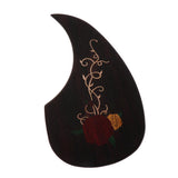 Max 1Piece Guitar Solid Wood Carved Inlay Panel Pickguard for Acoustic Guitar Rosewood