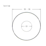 Max 2x Switch Plate Washer Rythm Treble Ring for LP EPI Electric Guitar Silver