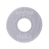 Max 2x Switch Plate Washer Rythm Treble Ring for LP EPI Electric Guitar Silver