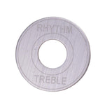 Max 2x Switch Plate Washer Rythm Treble Ring for LP EPI Electric Guitar Silver
