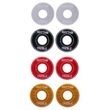 Max 2x Switch Plate Washer Rythm Treble Ring for LP EPI Electric Guitar Silver