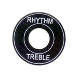 Max 2x Switch Plate Washer Rythm Treble Ring for LP EPI Electric Guitar Black