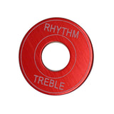 Max 2x Switch Plate Washer Rythm Treble Ring for LP EPI Electric Guitar Red