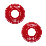 Max 2x Switch Plate Washer Rythm Treble Ring for LP EPI Electric Guitar Red