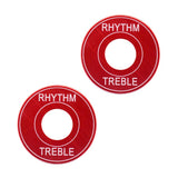 Max 2x Switch Plate Washer Rythm Treble Ring for LP EPI Electric Guitar Red