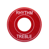 Max 2x Switch Plate Washer Rythm Treble Ring for LP EPI Electric Guitar Red