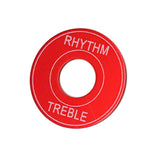 Max 2x Switch Plate Washer Rythm Treble Ring for LP EPI Electric Guitar Red